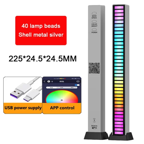 Wireless Sound Activated RGB Light Bar - Image 11