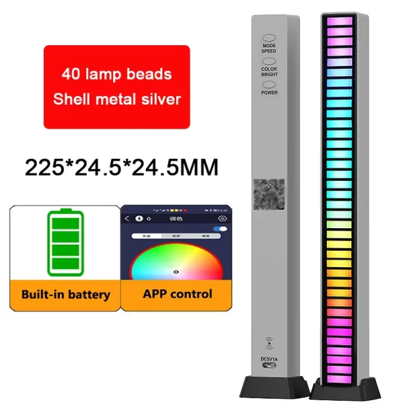 Wireless Sound Activated RGB Light Bar - Image 12